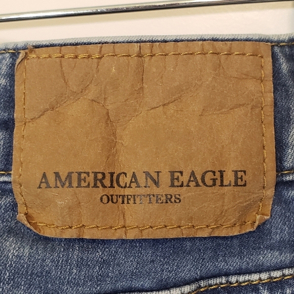 AEO Mens REAL Size 30 X 31  Extreme Flex Jeans Distressed Acid Wash - Picture 10 of 16